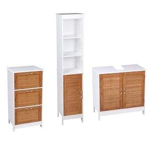 Bathroom Furniture Underbasin 3 Drawer Cabinet Tall Storage Unit within dimensions 1500 X 1500