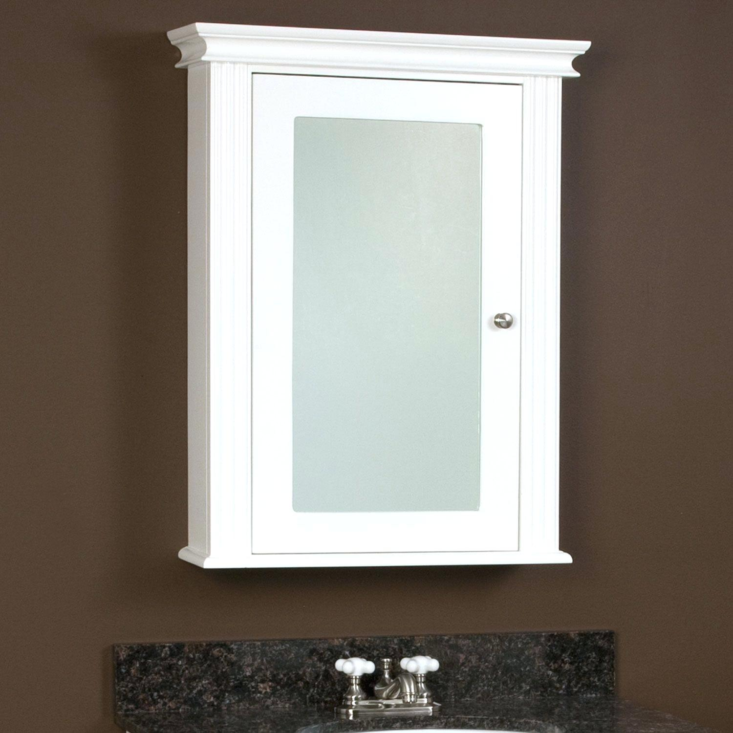 Bathroom Mirror Medicine Cabinet White Wooden Bathroom Medicine regarding dimensions 1500 X 1500