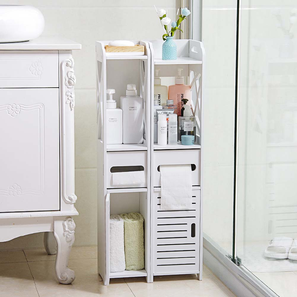 Bathroom Storage Cupboard Unit Cabinet Shelves Basin White Furniture pertaining to dimensions 1001 X 1001