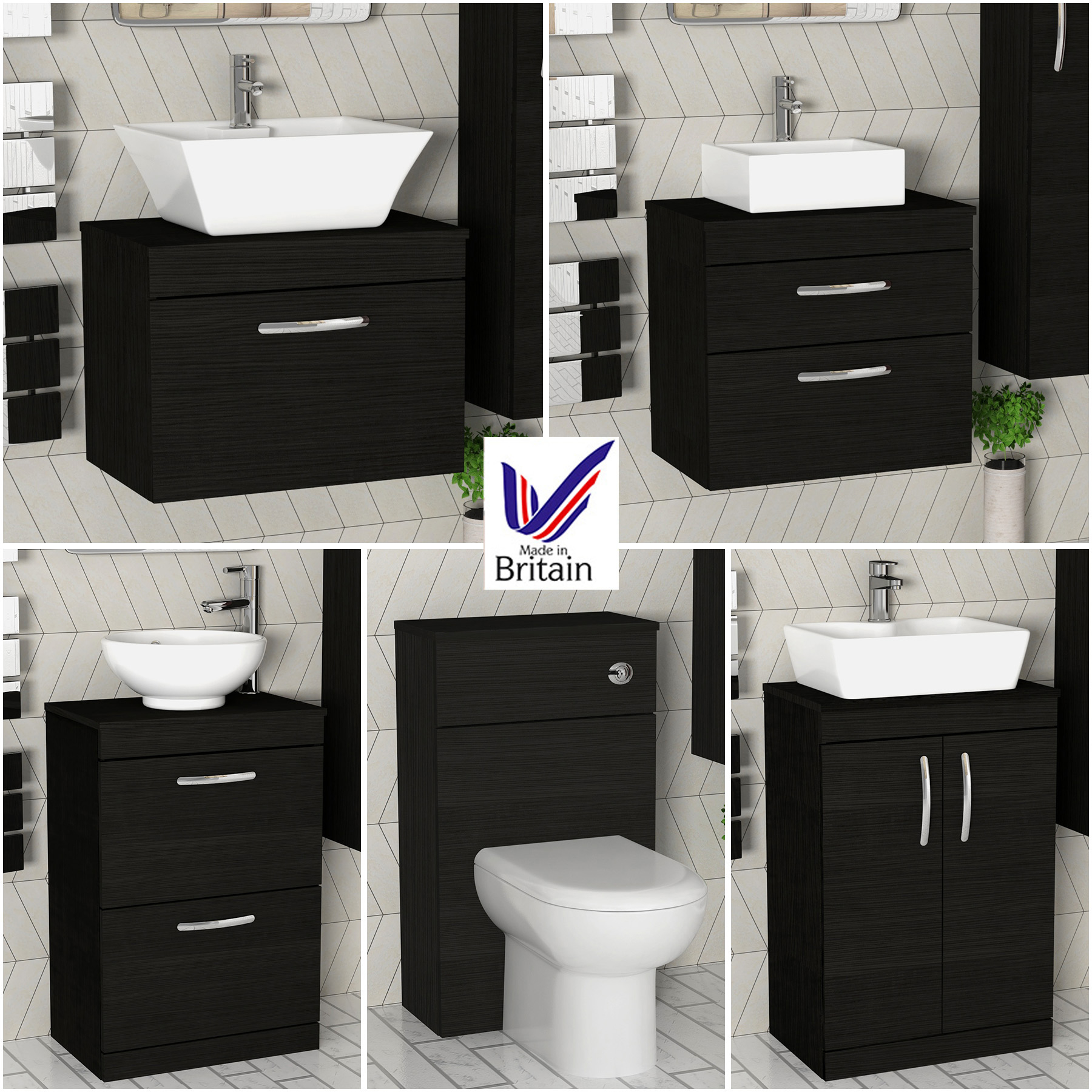 Bathroom Vanity Unit Countertop Basin Sink Cabinet Wc Toilet with dimensions 1800 X 1800