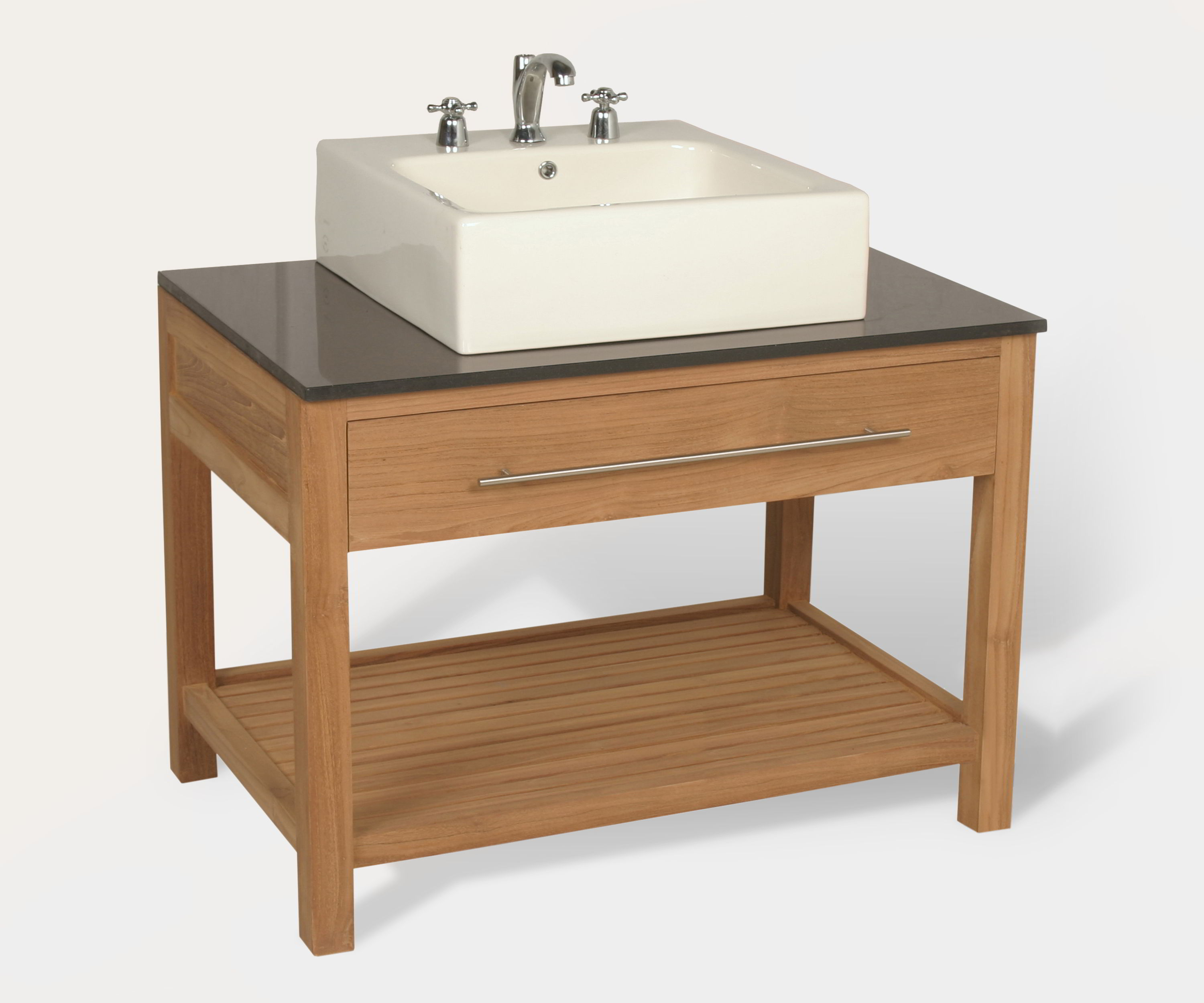 Bathroom Washstand 1 Drawer Handcrafted Of Teak Wood inside sizing 3000 X 2500