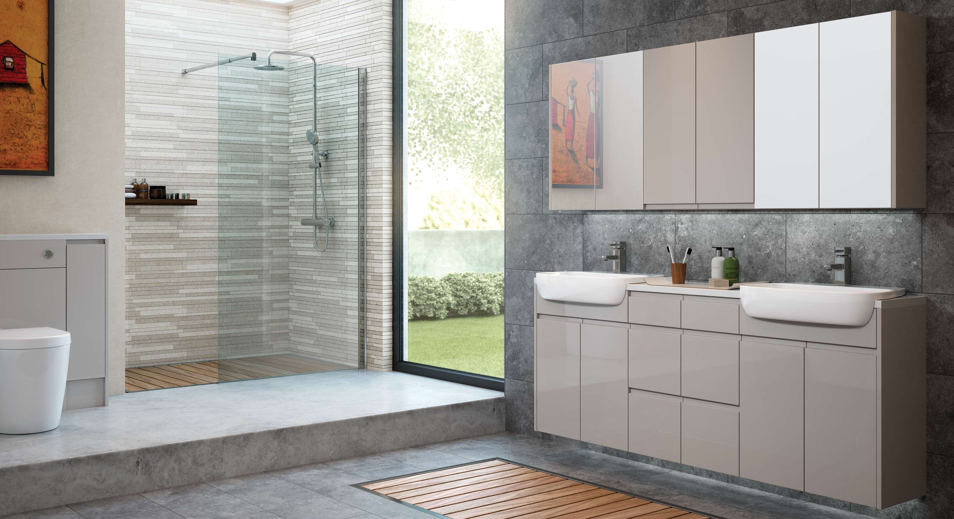 Bathrooms To Love Fresco Contemporary within dimensions 3200 X 1740