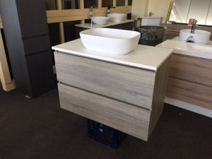 Bogetta 750mm Light Grey Oak Timber Wood Grain Bathroom Vanity intended for measurements 1600 X 1200