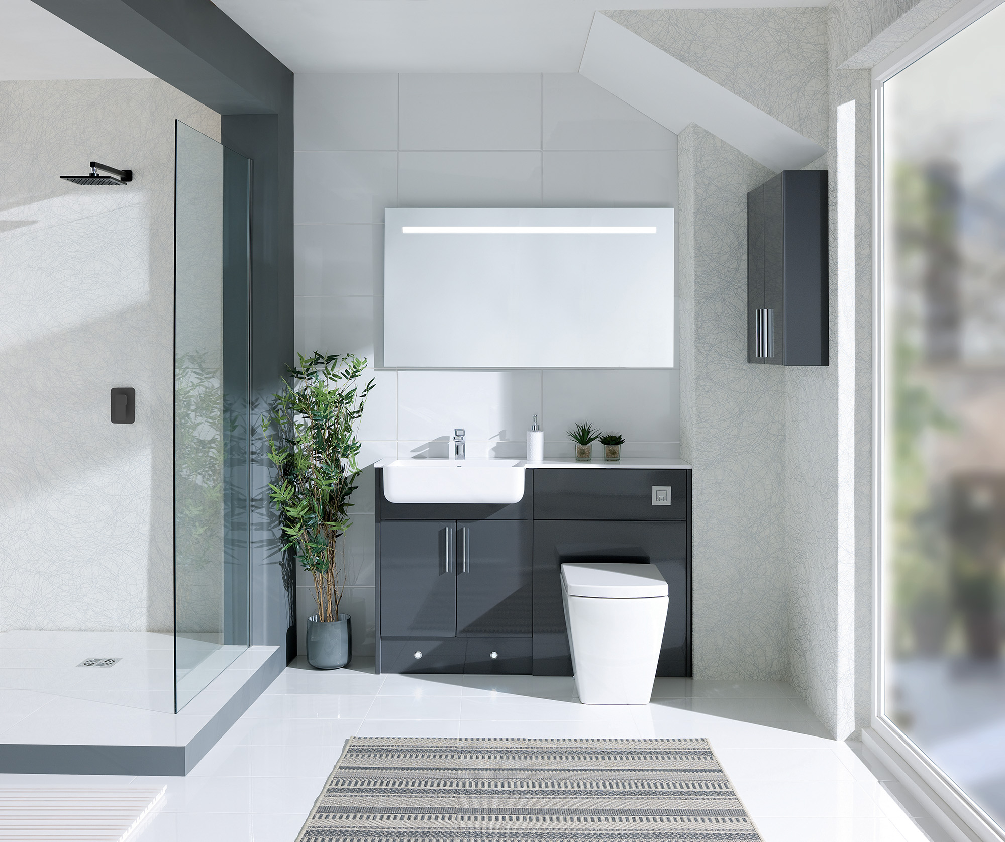 Brecon Graphite Grey Calypso Bathroom Furniture with size 2000 X 1676