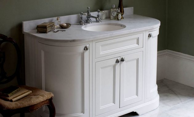 Burlington 134 Curved Vanity Unit With Double Doors Uk Bathrooms throughout sizing 1200 X 1200