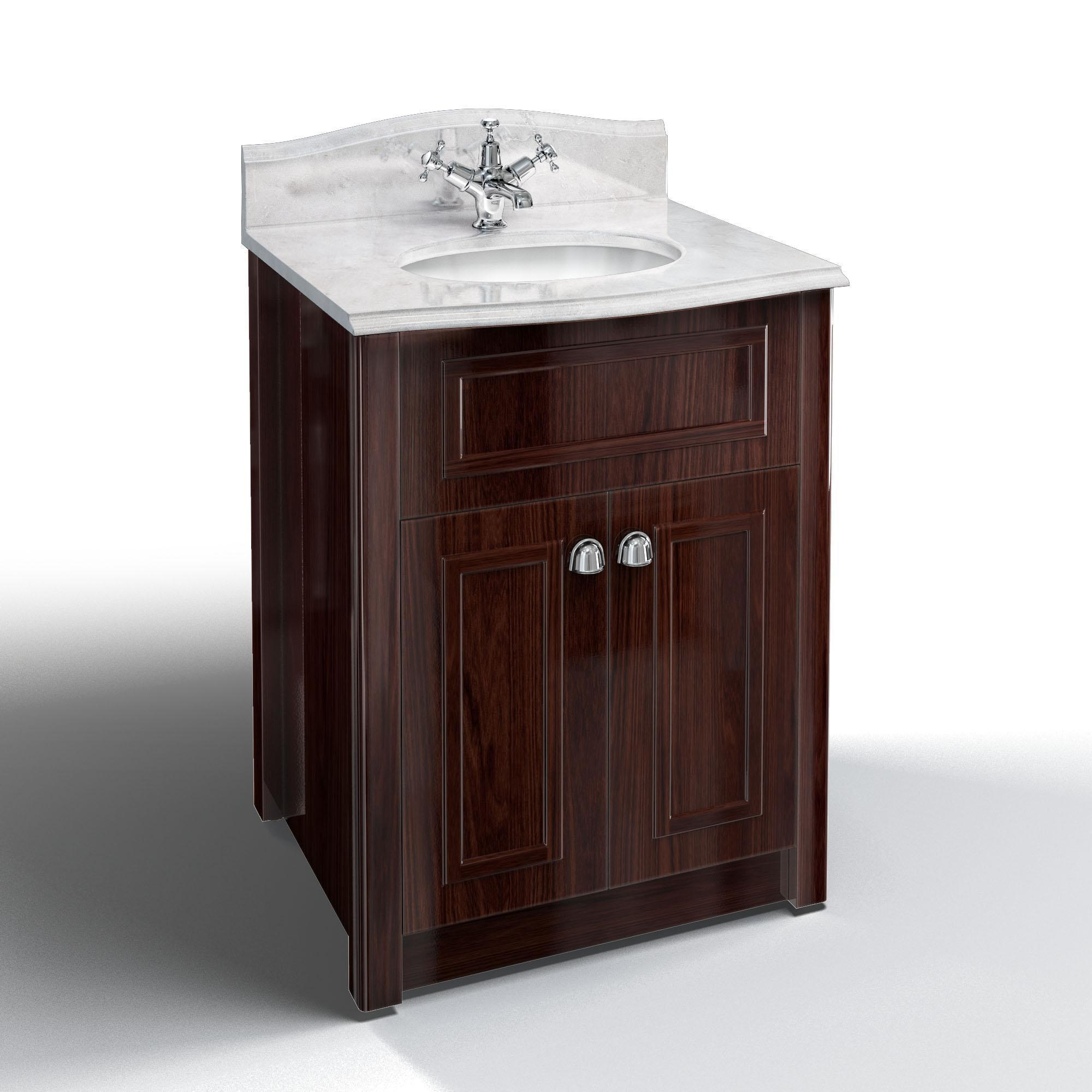 Burlington Bathrooms Vanity Unit Mahogany Bathroomandcouk with proportions 2000 X 2000