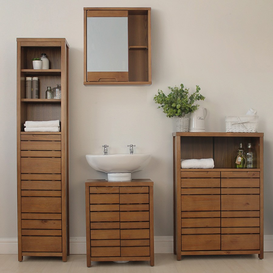 Carlotta Bathroom Mirror Cabinet Pine Robert Dyas with regard to size 900 X 900