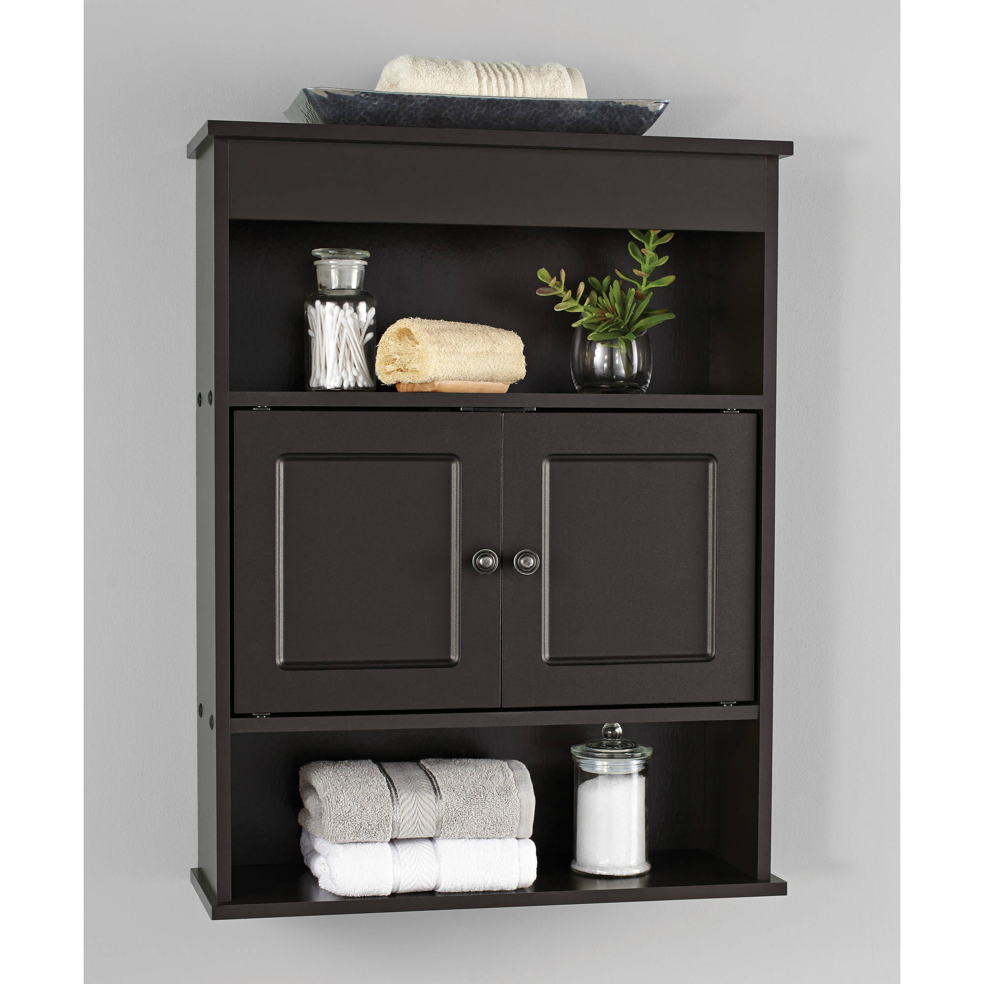 Chapter Bathroom Wall Cabinet Espresso Walmart throughout proportions 2000 X 2000