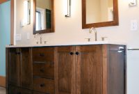 Custom Walnut Bathroom Remodel Double Vanity With Shaker Style in dimensions 1365 X 2048