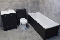 Der Dark Grey Bathroom Furniture Suite Sink Storage Unit Toilet in size 1600 X 1433