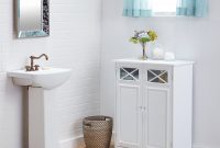 Details About Floor Cabinets 2 Door White Glass Wood Adjustable Shelving Bathroom Furniture Us inside sizing 3500 X 3500