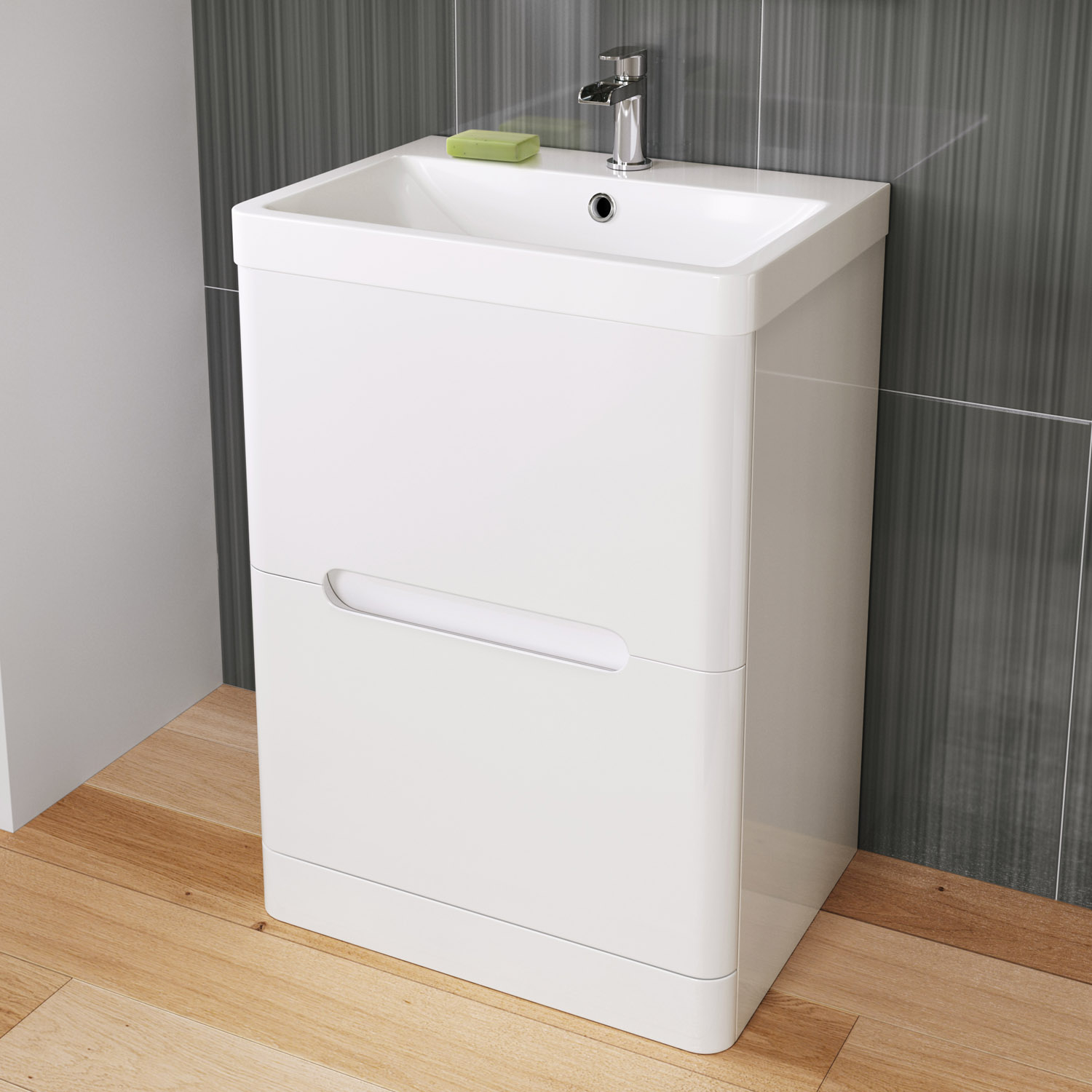 Details About High Gloss White Bathroom Furniture Wall Hung Or Floor Standing Basin Units for proportions 1500 X 1500