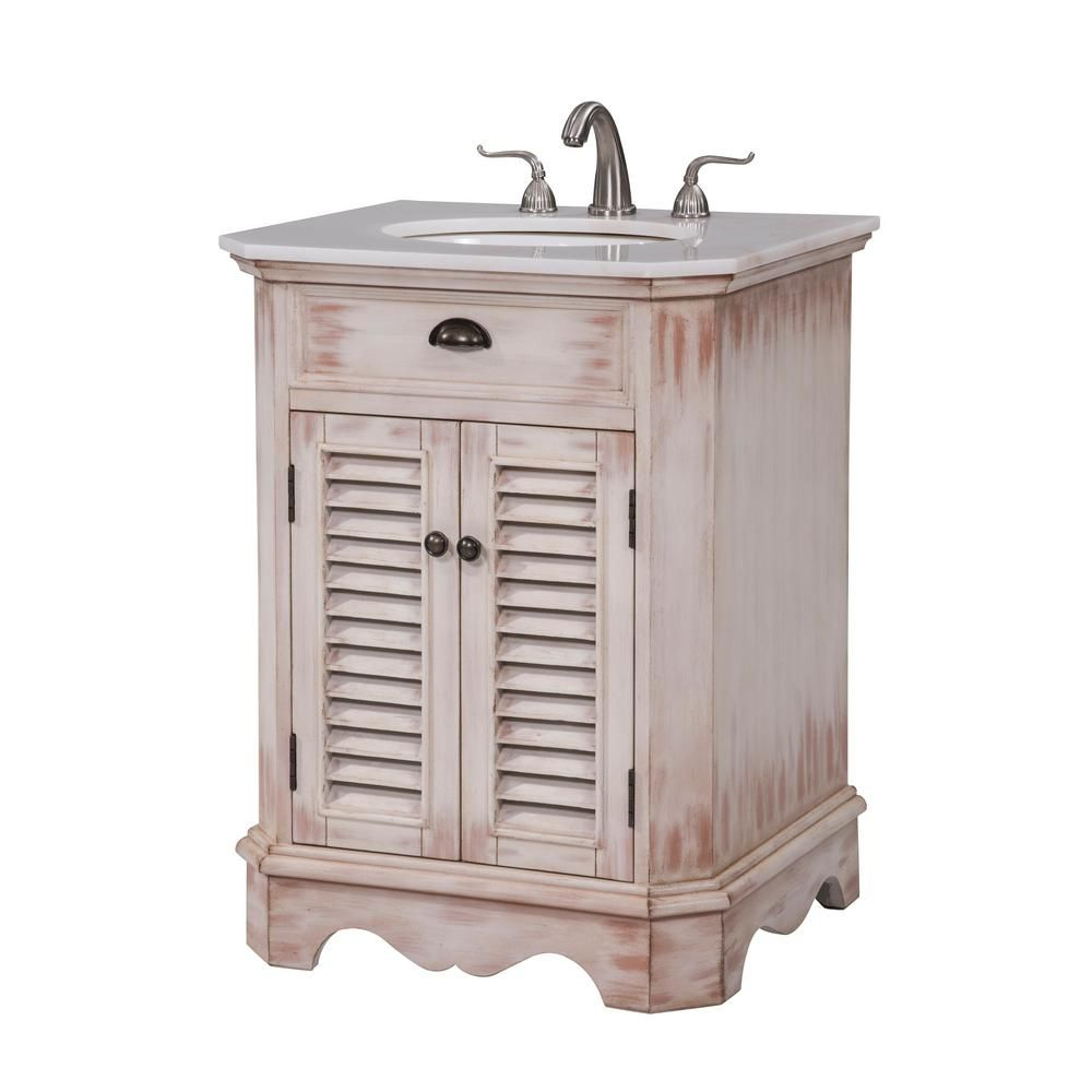 Elegant Furniture Atkins 26 In Single Bathroom Vanity With 1 Shelf intended for size 1000 X 1000