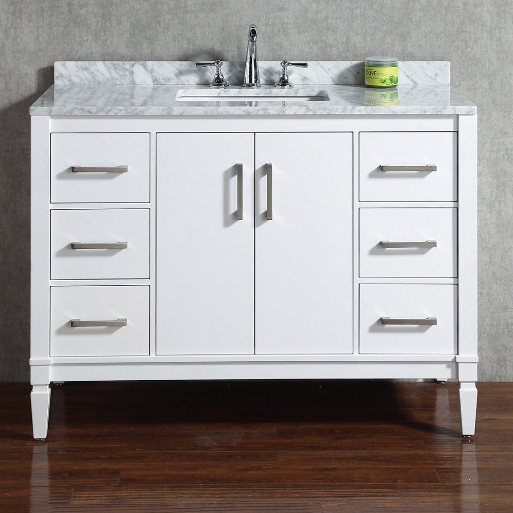 Essence Floor Mount 48 Vanity Freestanding Bathroom Vanities with regard to measurements 1000 X 1000