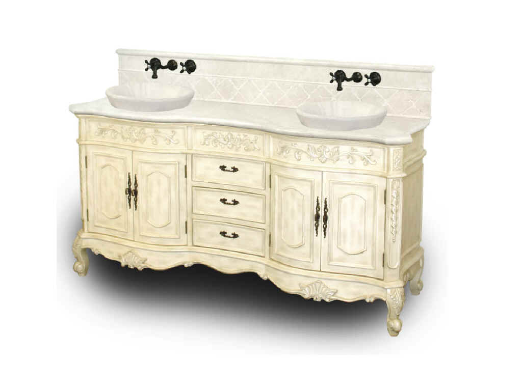 Finding Antique Bathroom Vanity White Vessel Sink Antique Style with dimensions 1024 X 768