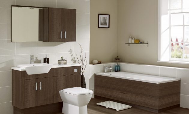 Fitted Bathroom Furniture Pack Includes Bath And Panel Finished In with size 4920 X 3628
