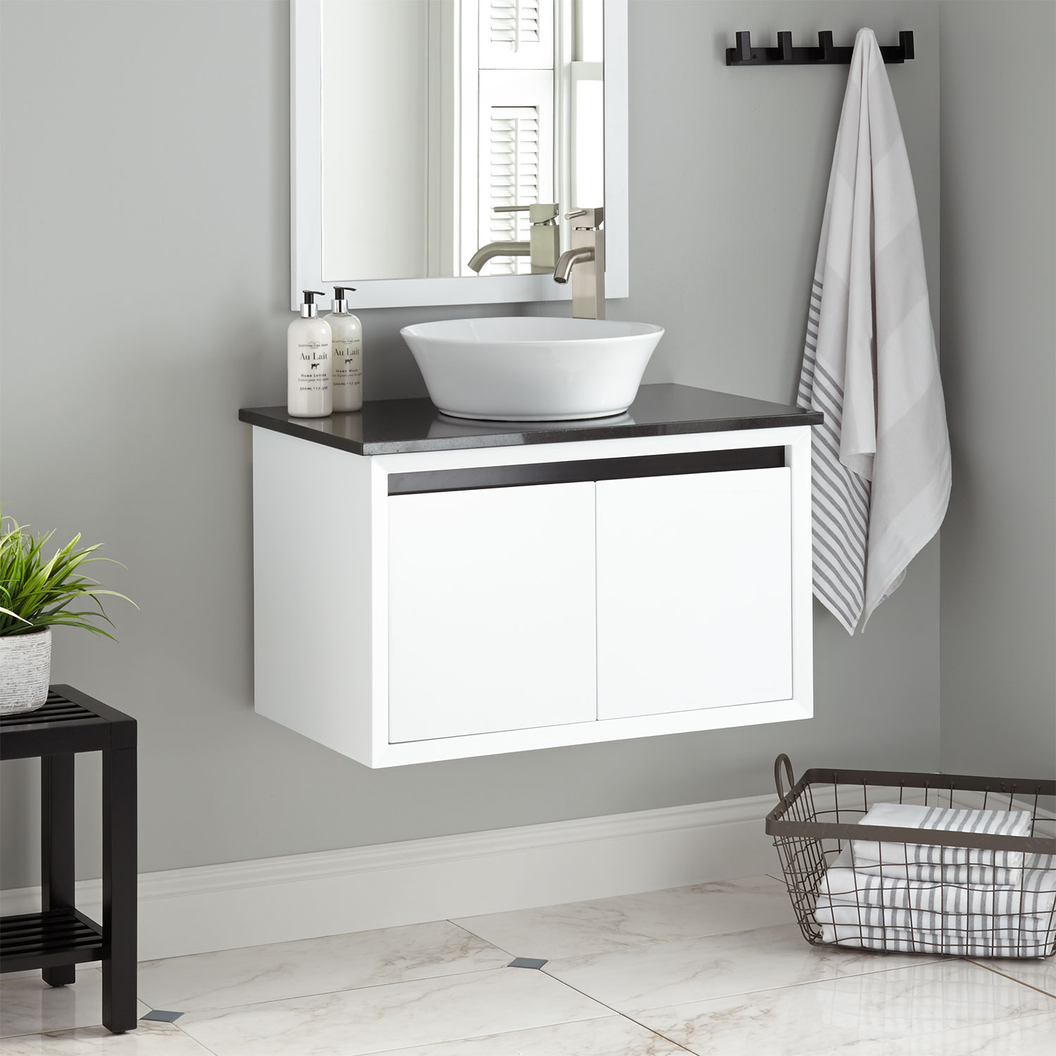 Floating Bathroom Vanity Signature Hardware pertaining to measurements 1500 X 1500