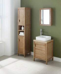 Free Standing Bathroom Cabinets Brown Pallet Bathroom Cabinets within proportions 848 X 1024
