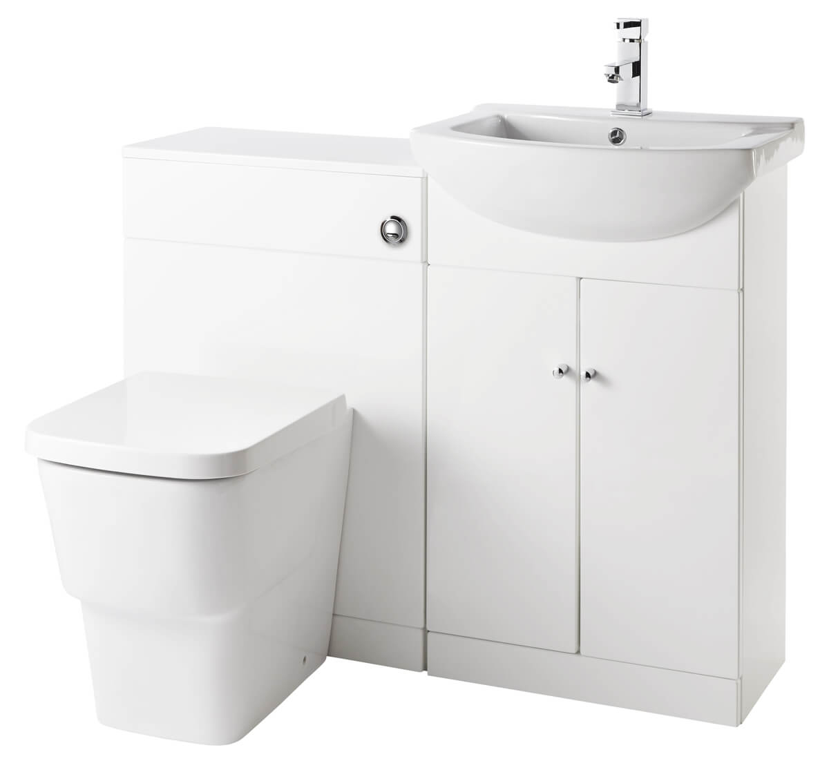 Frontline Aquapure 1 Furniture Pack With Cubix Toilet And Ixos Basin Tap regarding proportions 1200 X 1115