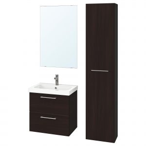 Godmorgon Odensvik Bathroom Furniture Set Of 5 Black Brown with regard to measurements 2000 X 2000