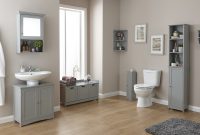Grey Wood Bathroom Furniture Colonial Range Cupboards Storage pertaining to sizing 2200 X 1372