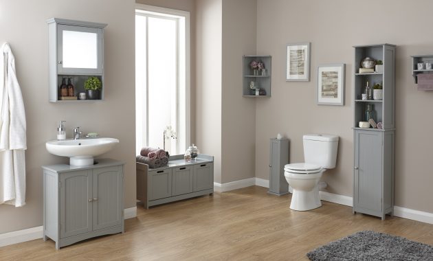 Grey Wood Bathroom Furniture Colonial Range Cupboards Storage with size 2200 X 1372