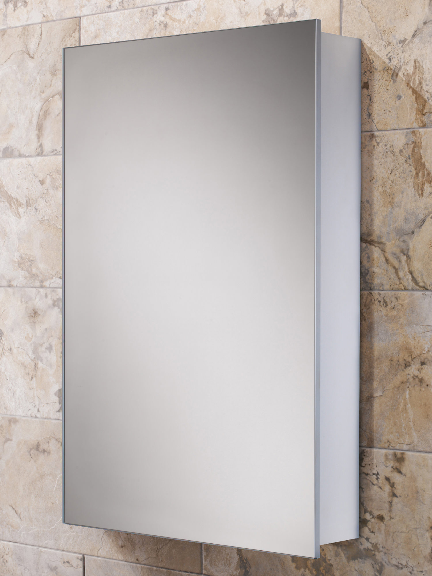 Hib Callisto Slim Line Aluminium Mirrored Cabinet 500 X 700mm 44100 throughout dimensions 1500 X 2000