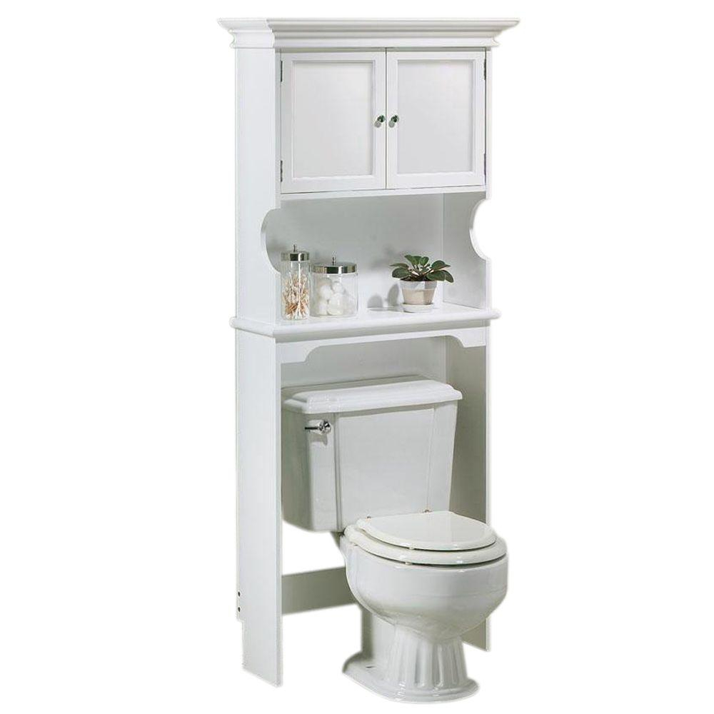 Home Decorators Collection Hampton Harbor 30 In W Space Saver In White within proportions 1000 X 1000