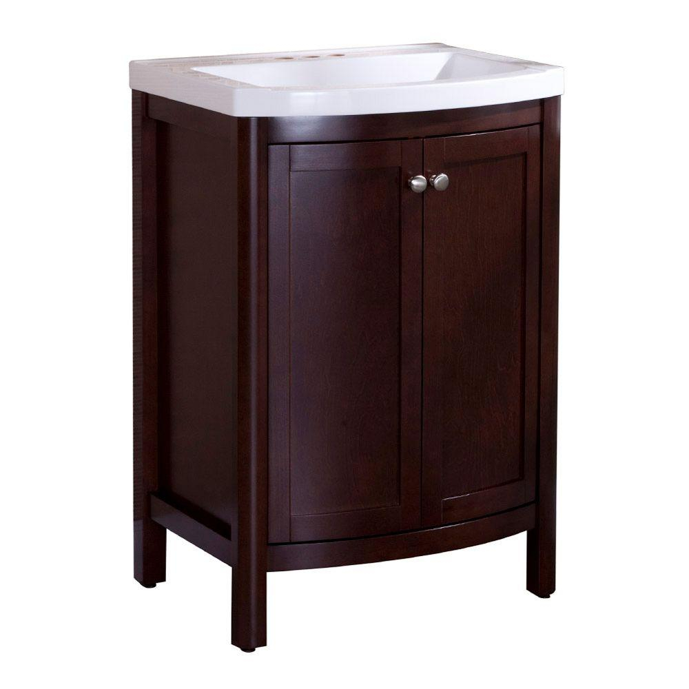 Home Decorators Collection Madeline 24 In Vanity In Chestnut With with regard to proportions 1000 X 1000