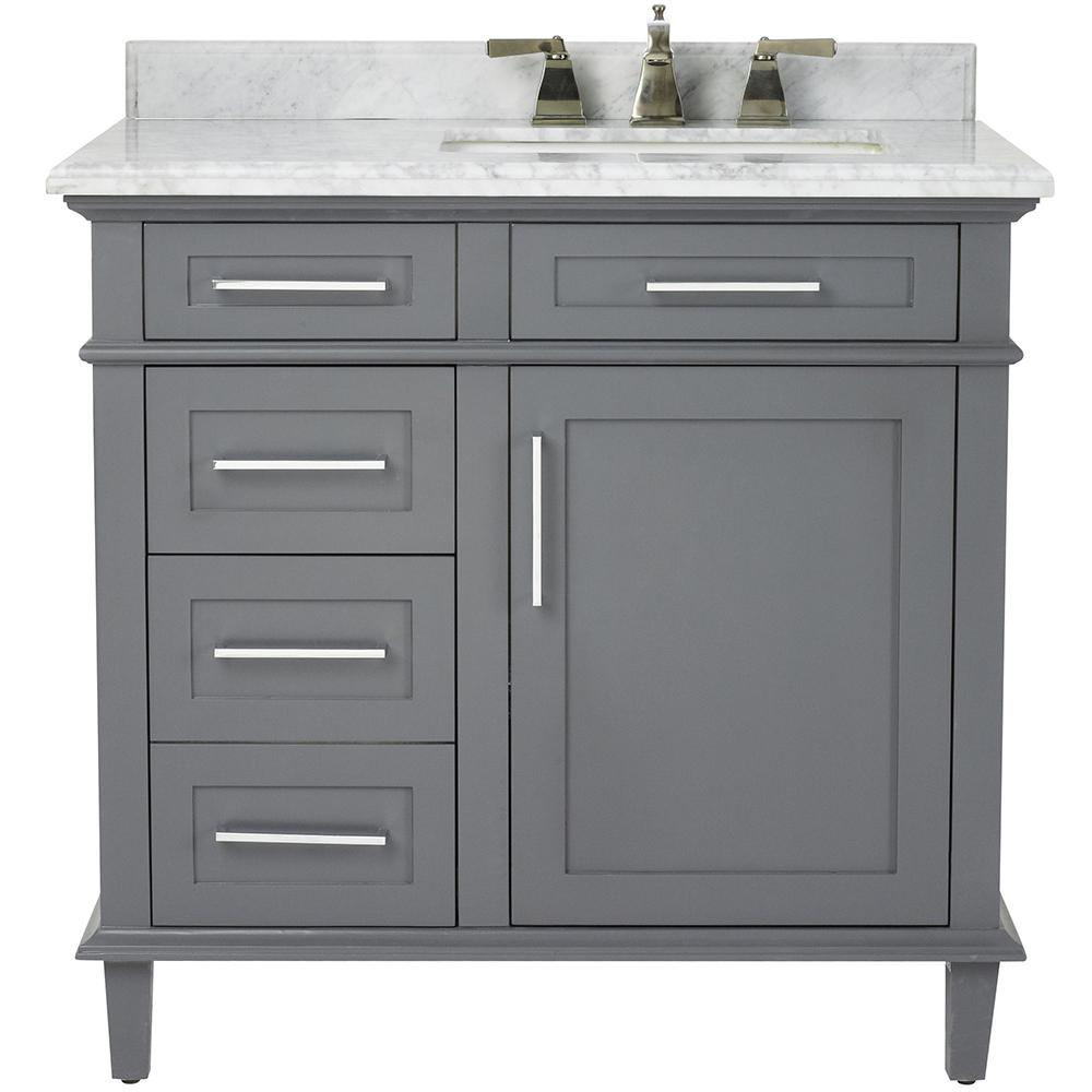 Home Decorators Collection Sonoma 36 In W X 22 In D Bath Vanity In for dimensions 1000 X 1000
