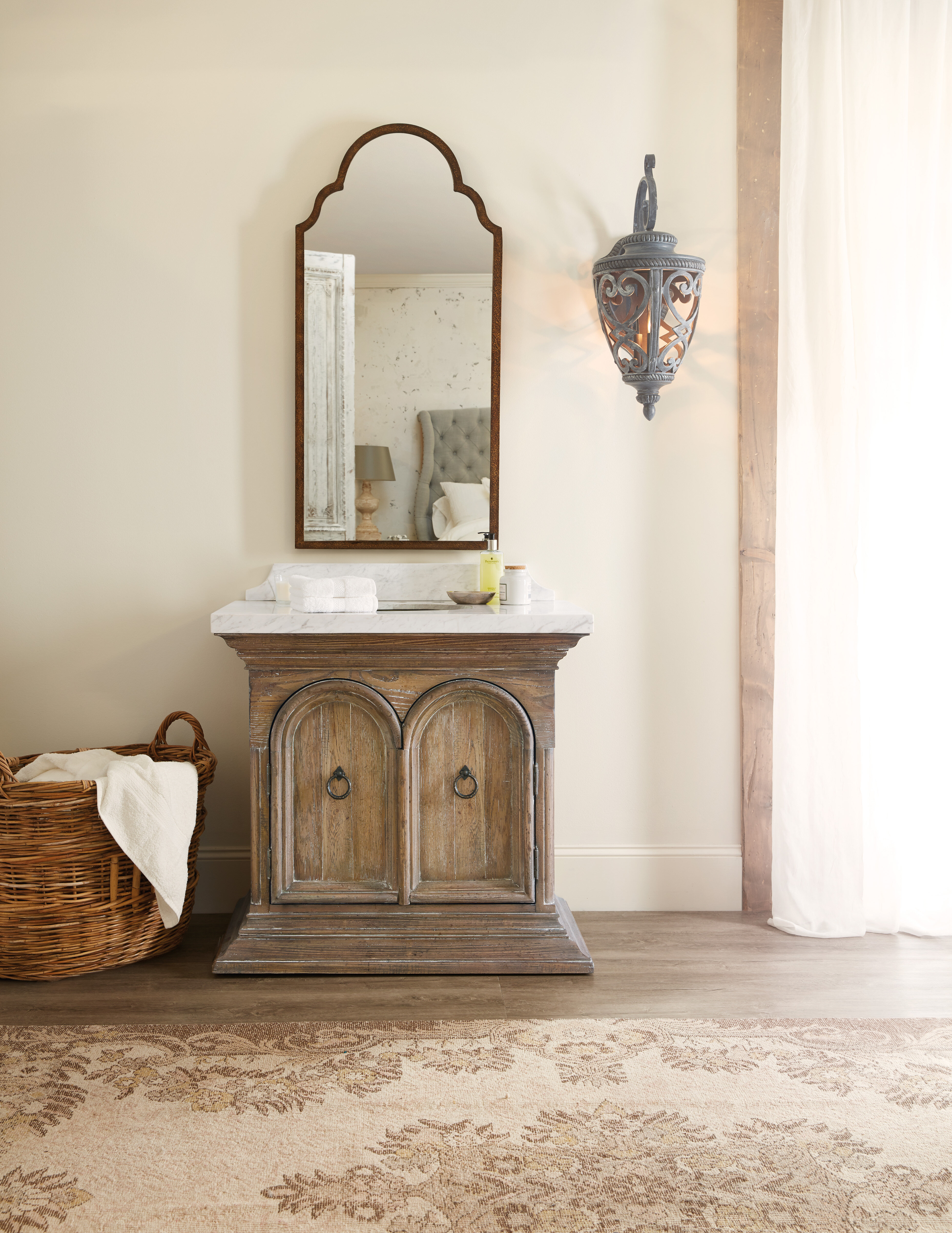 Hooker Furniture Boheme Durbury 36 Single Bathroom Vanity Set Wayfair throughout sizing 3900 X 5048