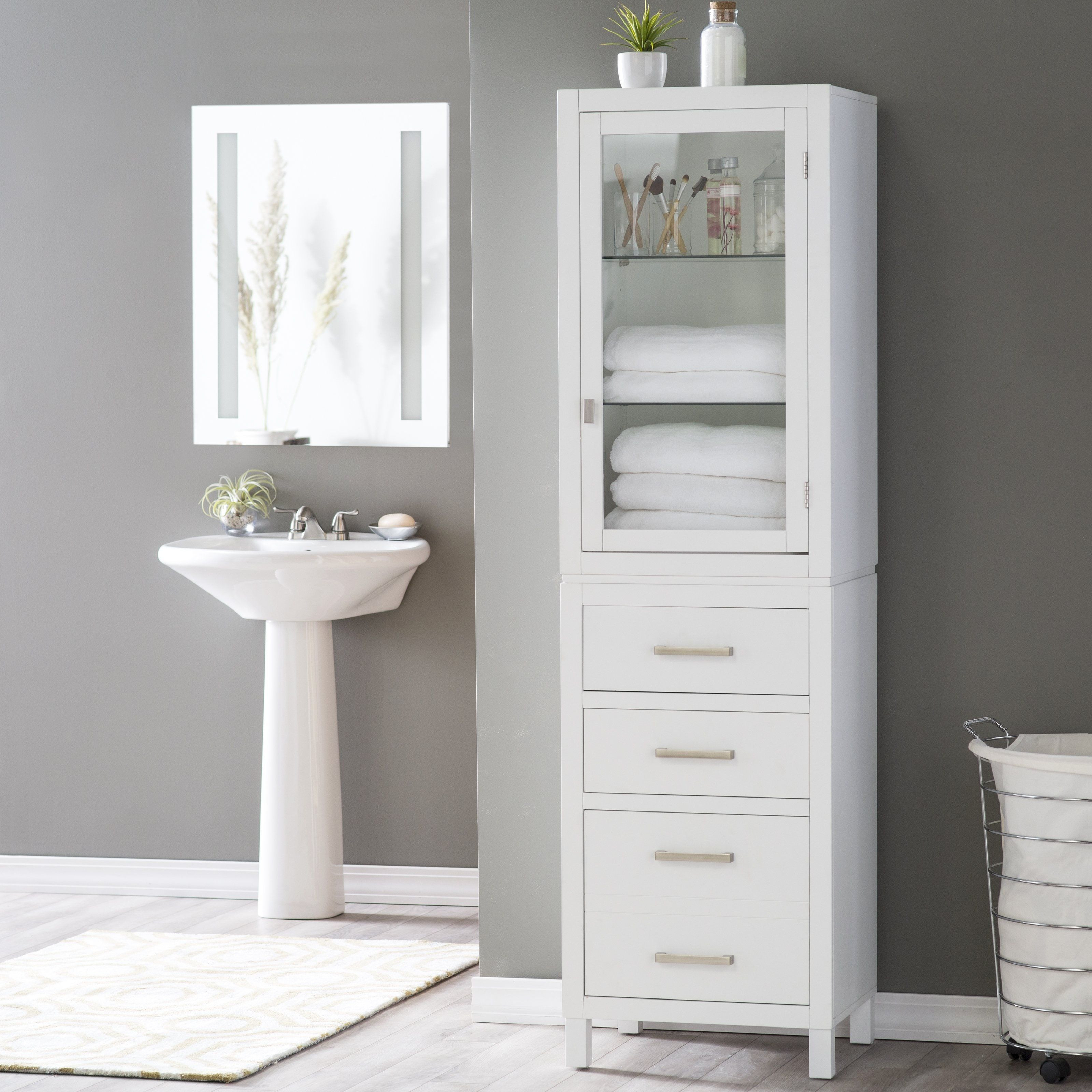 Inspirational Tall Corner Bathroom Cabinet for dimensions 3200 X 3200