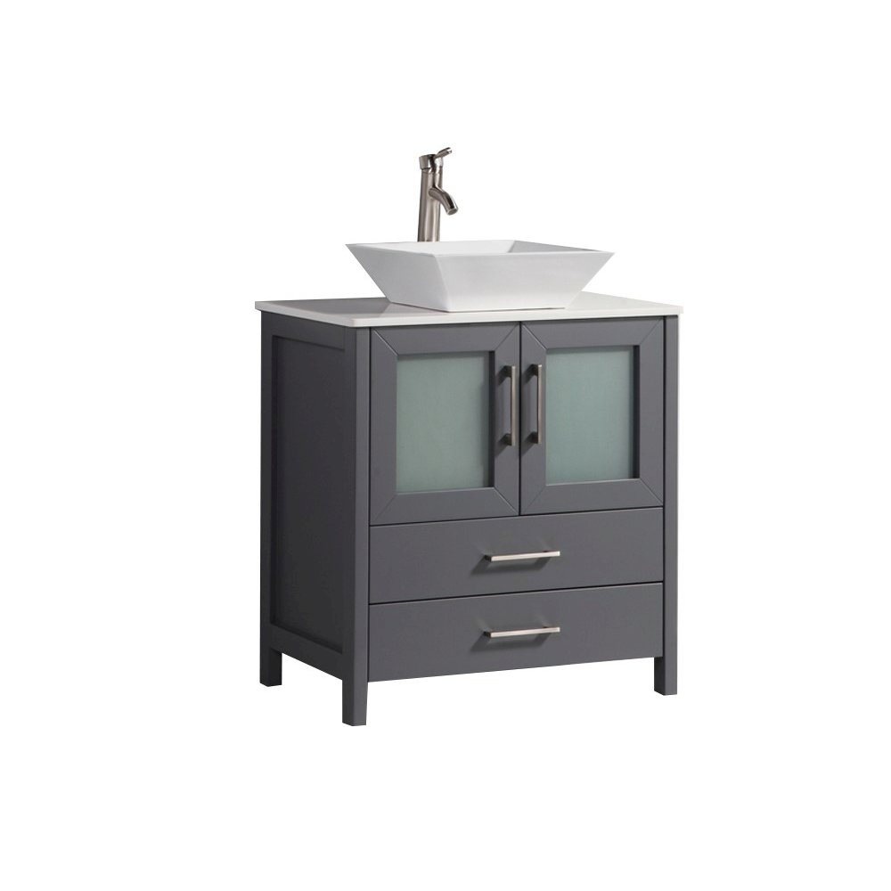 Jordan 24 Single Sink Bathroom Vanity Set Grey pertaining to measurements 1000 X 1000