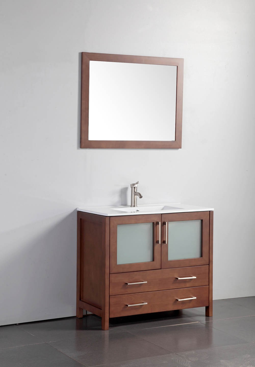 Legion Furniture 36 Solid Wood Sink Vanity With Mirror No Faucet intended for measurements 1000 X 1437