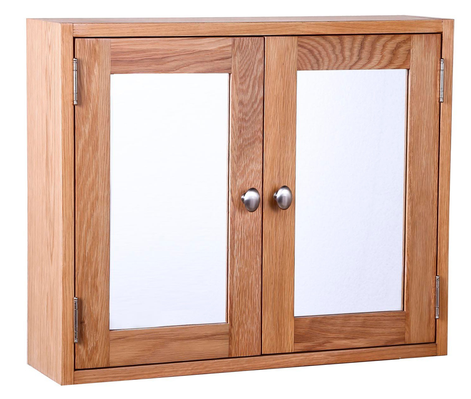 Light Oak Bathroom Storage Cabinet With Mirrors Hallowood regarding sizing 1500 X 1272