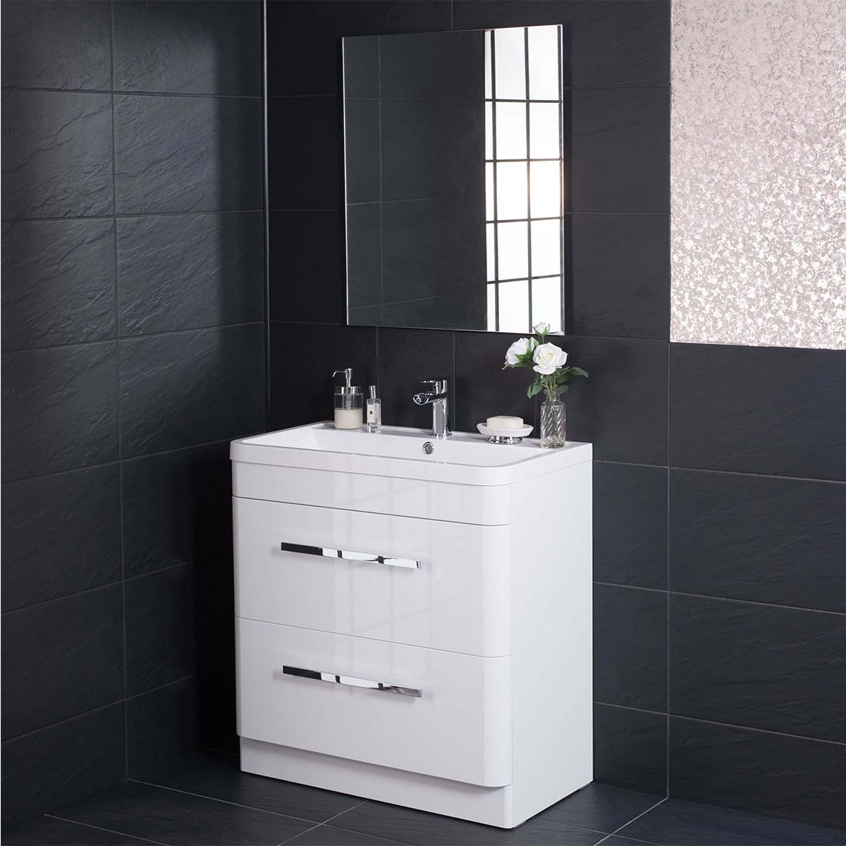 Luxury 800mm Floor Standing Bathroom Vanity Unit Furniture Basin for sizing 1200 X 1200