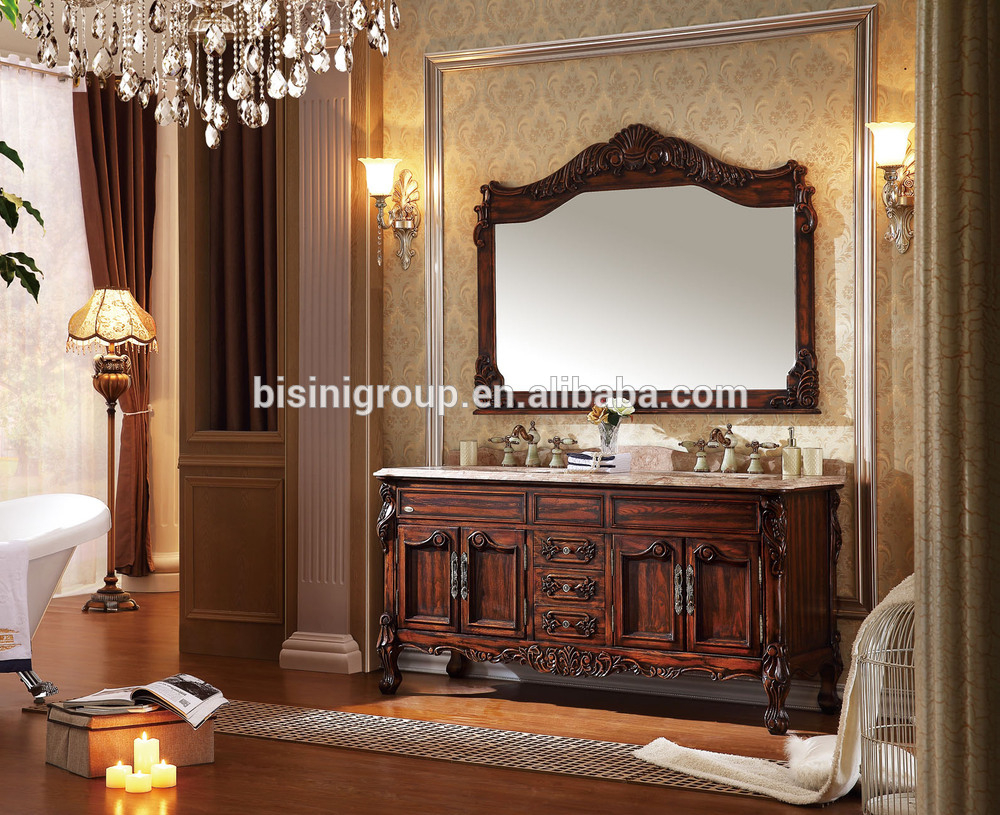 Luxury Traditional American Style Carved Wooden Bathroom Furniture regarding size 1000 X 815