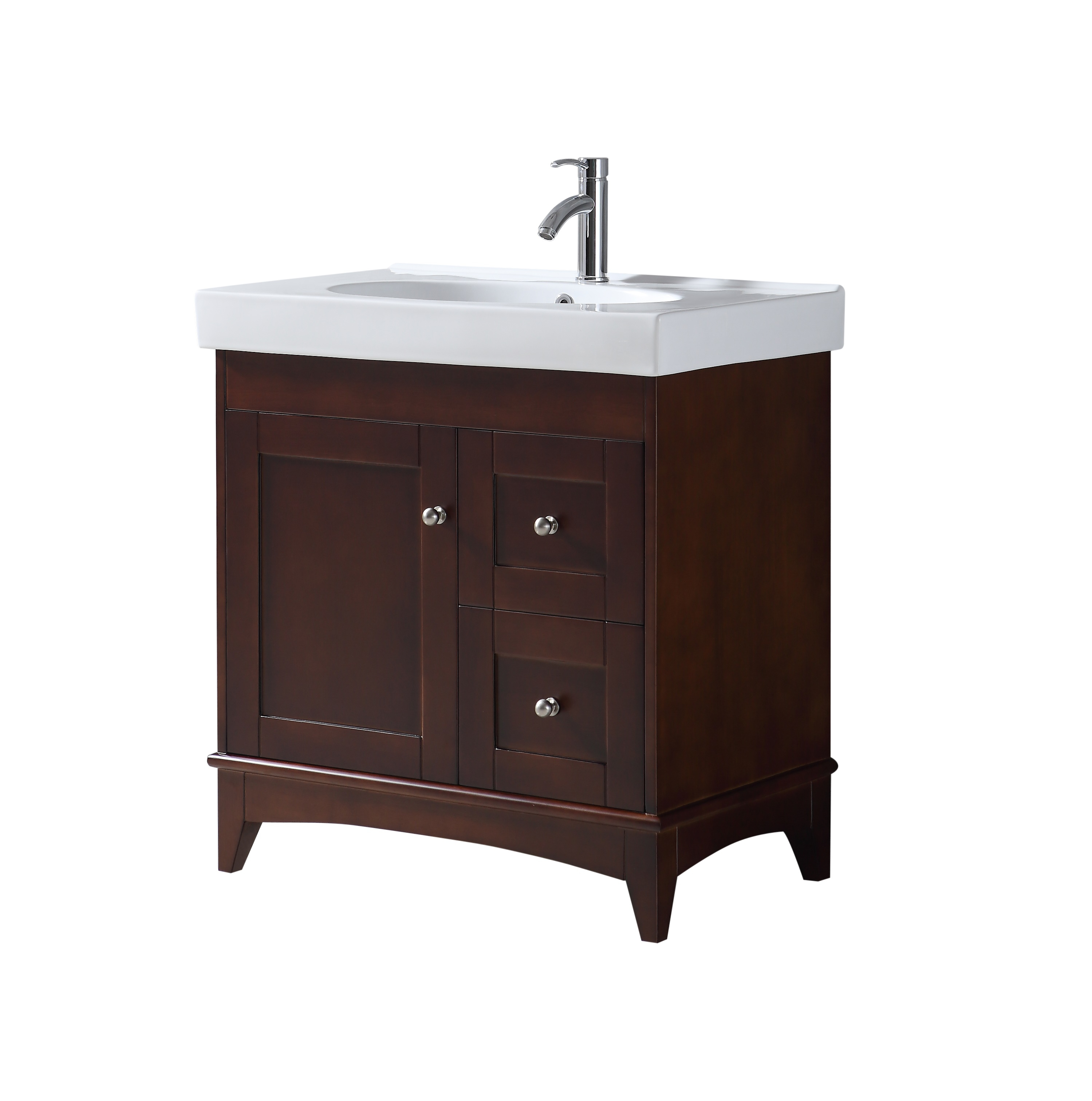 Magnolia 32 Inch Warm Brown Vanity Ak Trading Home Options inside measurements 2999 X 3025