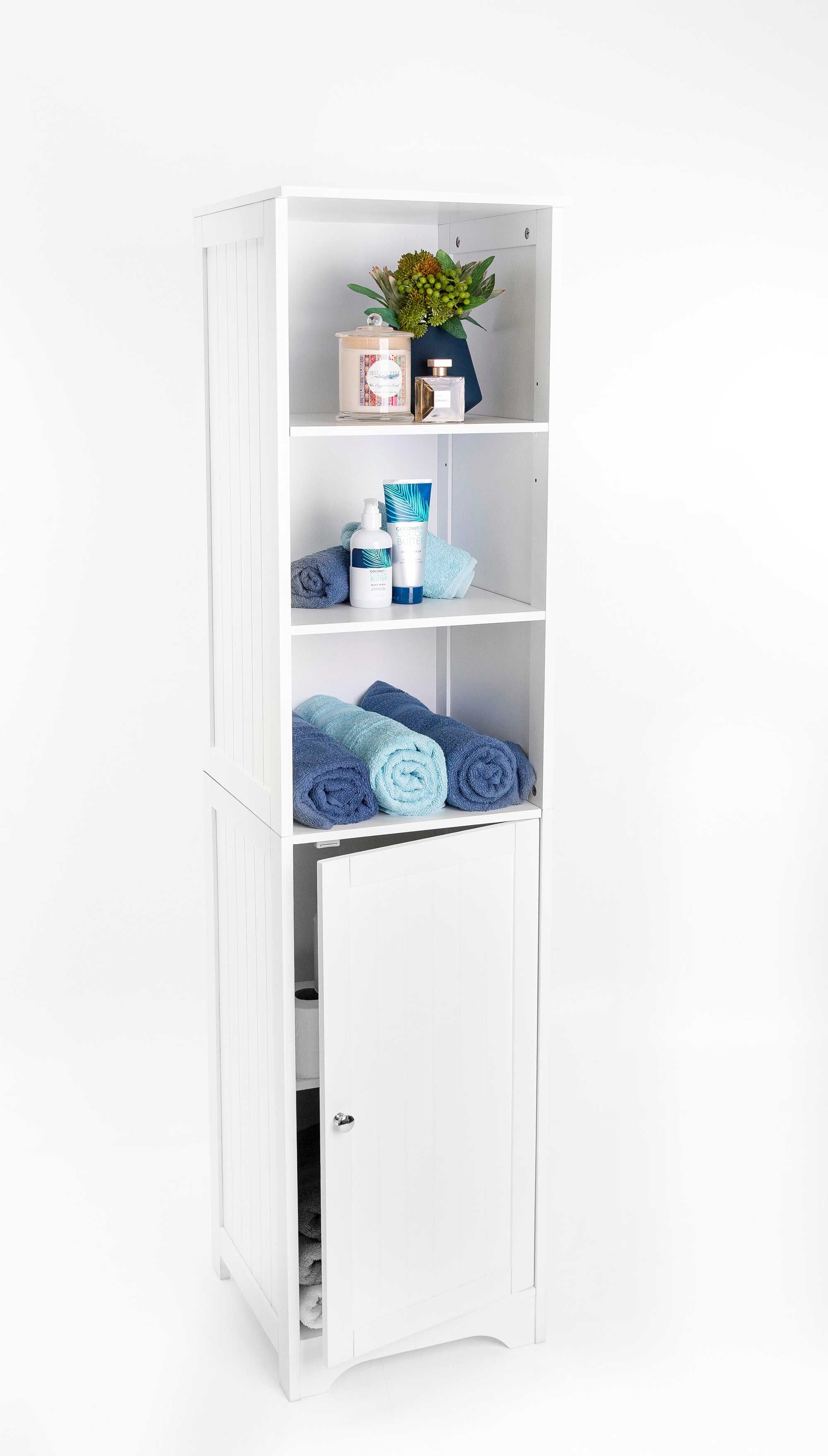 Maine Tall Multipurpose Bathroom Cabinet Stax Appliances intended for sizing 2000 X 3516