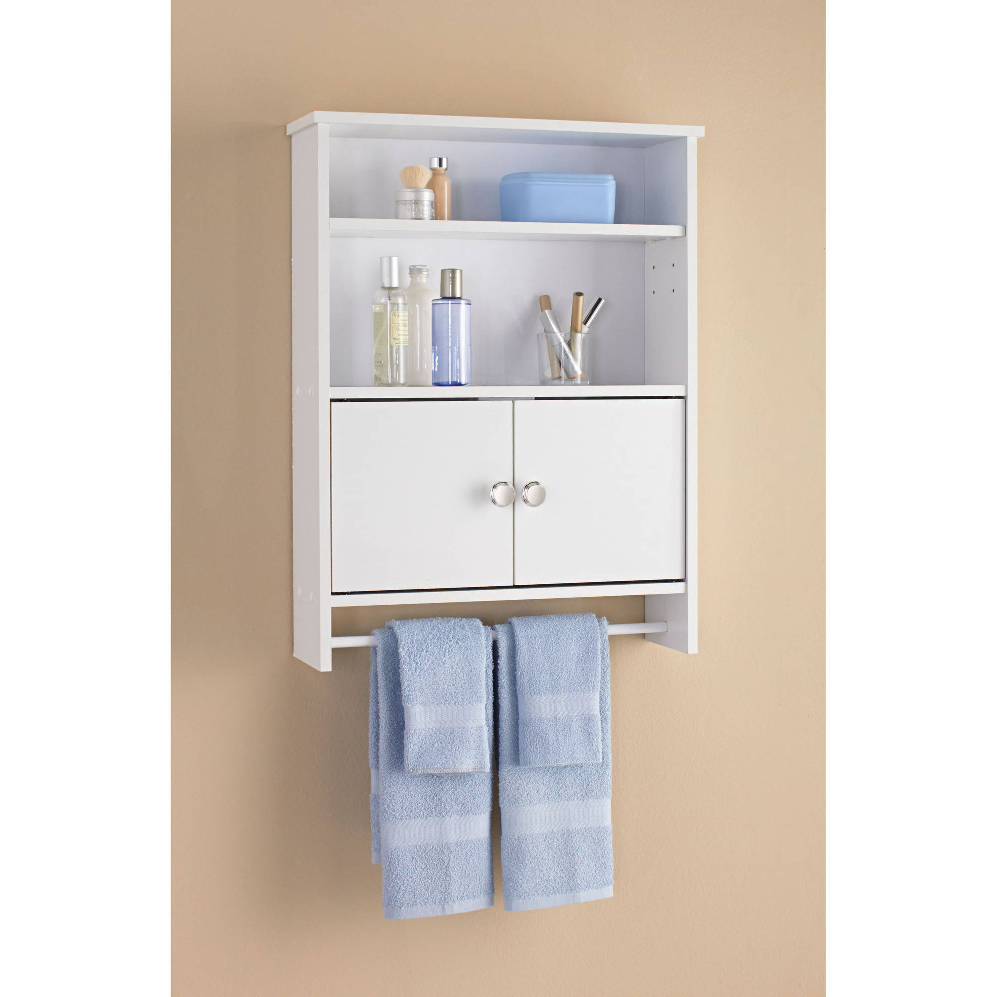 Mainstays 2 Door Bathroom Wall Cabinet White Walmart throughout proportions 2000 X 2000