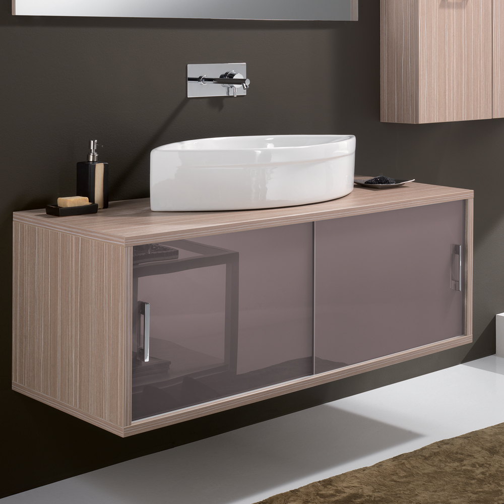 Maple Contemporary Wall Mount Bathroom Vanity with regard to size 1000 X 1000