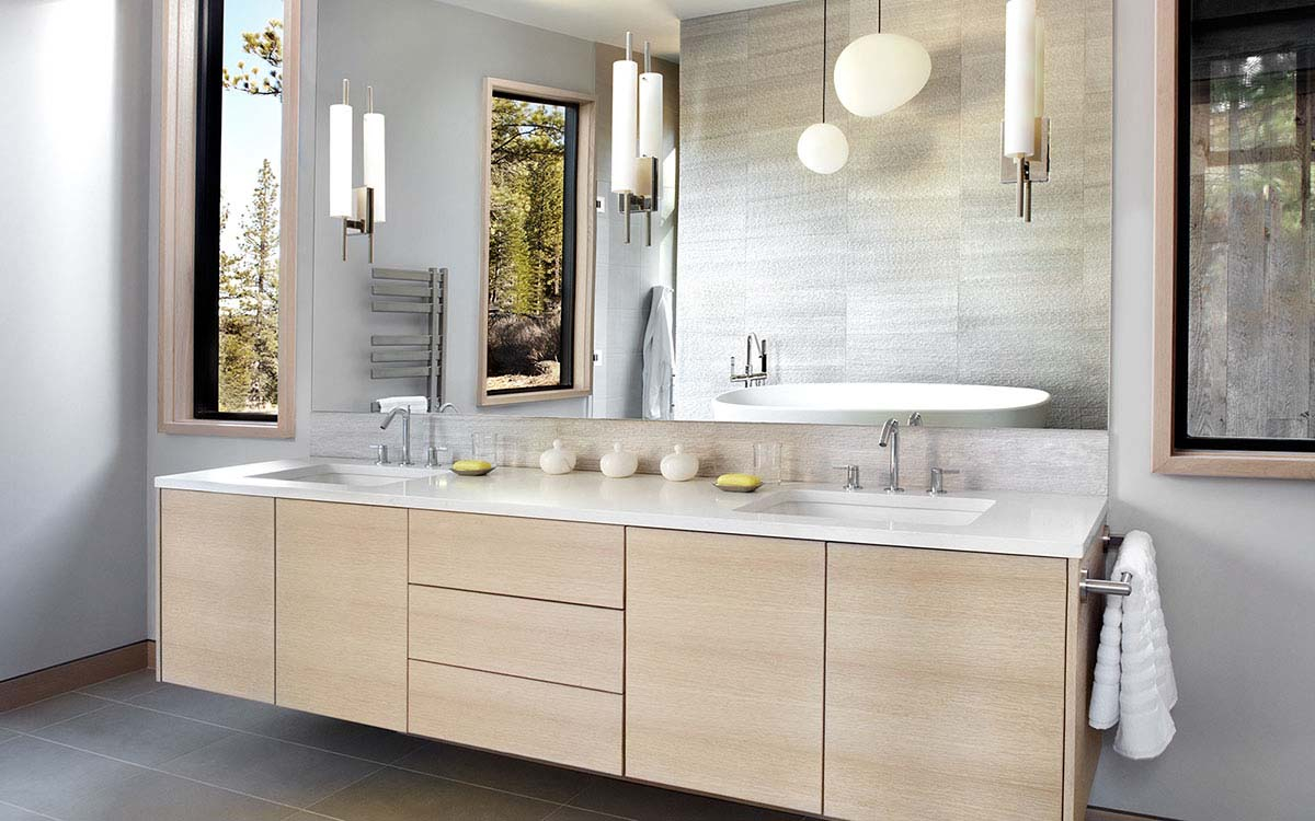Modern Bathroom Cabinets In Bellingham And Seattle Contemporary with dimensions 1200 X 750