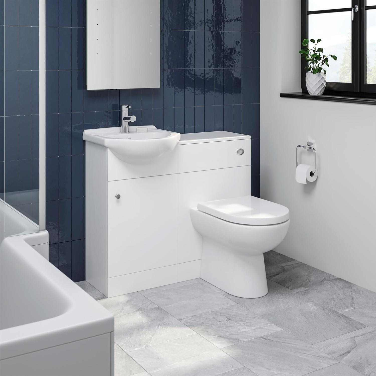 Modern Bathroom Toilet Basin Sink Vanity Unit 1th Furniture 910mm throughout measurements 1500 X 1500