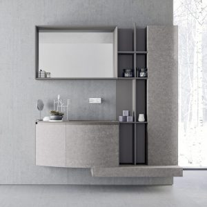 Modern Design Wall Mount Bathroom Furniture Set Calix 10 Novello throughout size 1000 X 1000