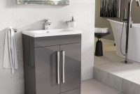 Newton Anthracite Grey Bathroom Standing Vanity Sink Unit Ceramic in sizing 1200 X 1200