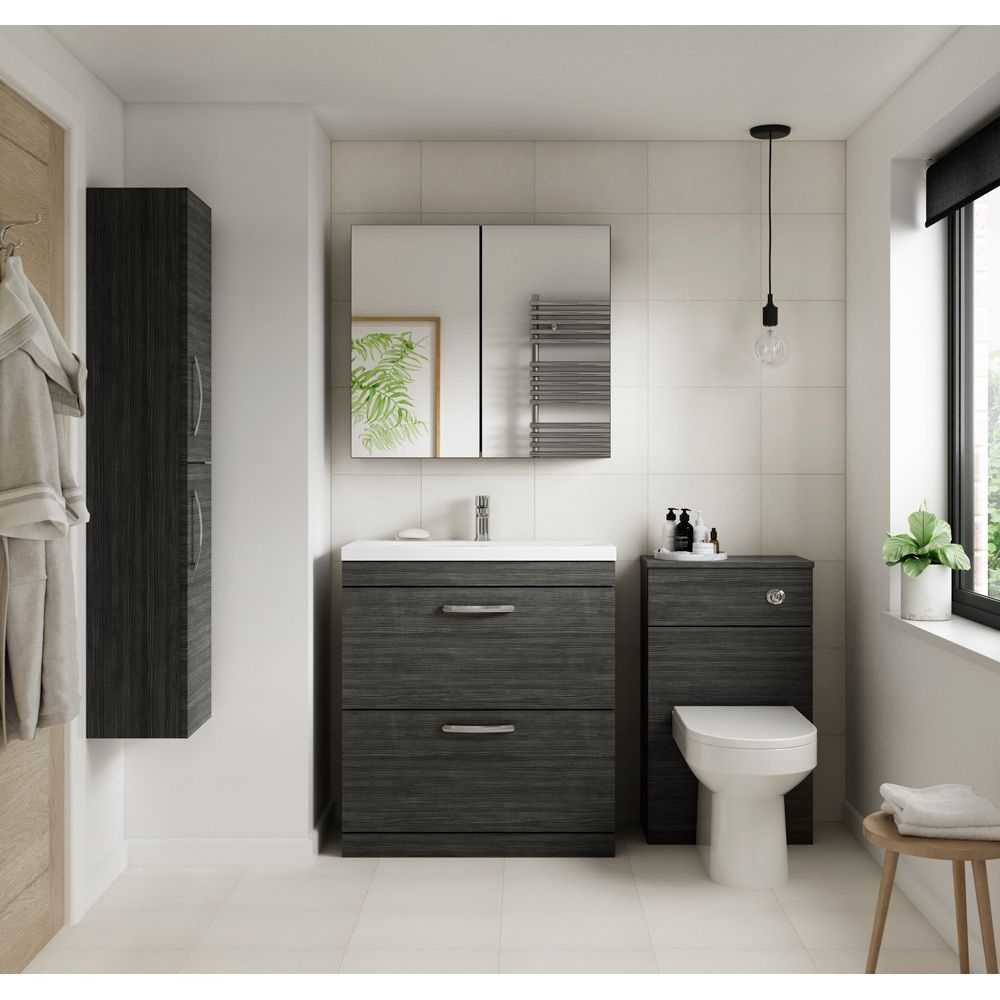 Nuie Athena Hacienda Black Toilet Wc Unit 500mm intended for sizing 1000 X 1000