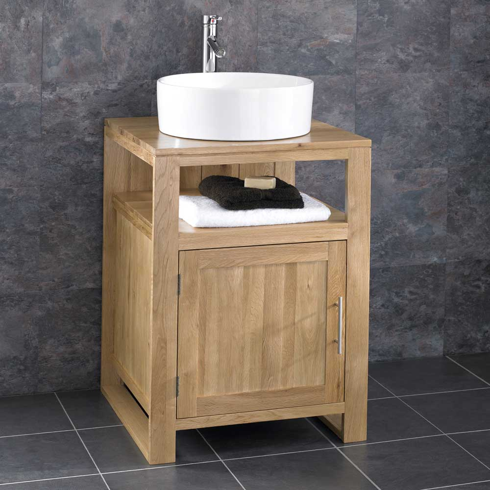 Oak Bathroom Furniture Freestanding Eo Furniture for size 1000 X 1000