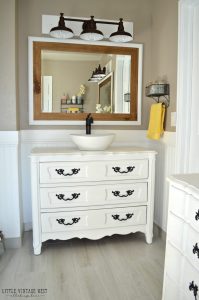Old Dresser Turned Bathroom Vanity Tutorial inside size 1200 X 1813