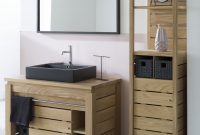 Origin Line Art Solid Teak Bathroom Vanity With Column Line Art with regard to proportions 1914 X 2400