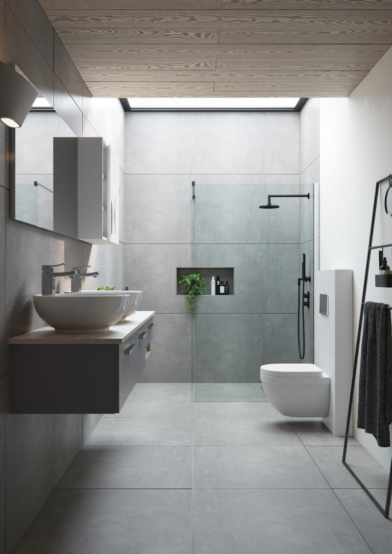 Perfect Matt Graphite Grey Light Grey Inzo Bathrooms Ellis inside size 800 X 1132